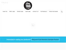 Tablet Screenshot of hangtagandlabel.com